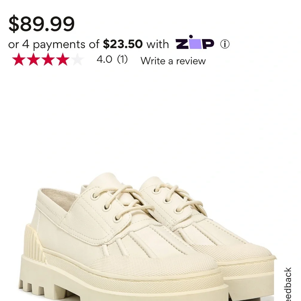 Sam Edelman Cream Platform Shoes
